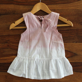 Toddler Ombre Tie-dye Frill Dress - Huedee