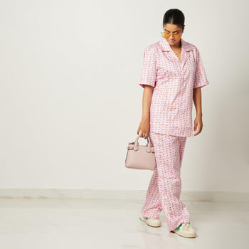 Unisex Pink Shell Coord Set - Huedee