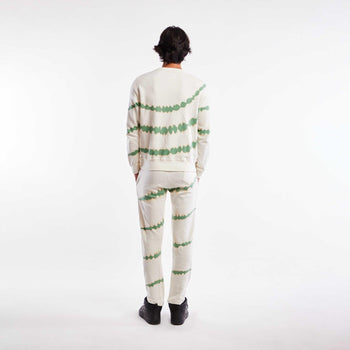 Tie-Dye Unisex Bajiru Green Sweatshirt - Huedee