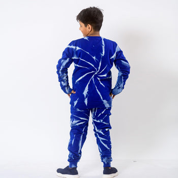 Tie-dye Unisex Toddler Spiral Blue Coord Set - Huedee