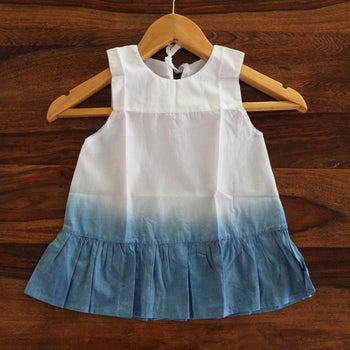 Toddler Ombre Tie-Dye Frill Dress - Huedee