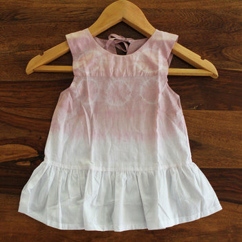 Toddler Ombre Tie-dye Frill Dress - Huedee